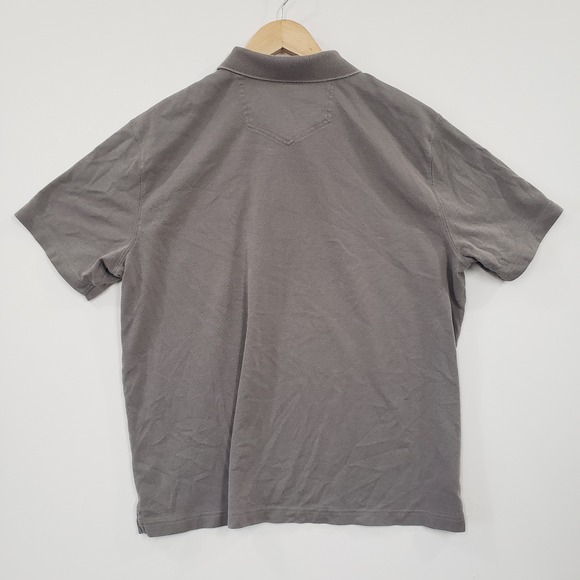 Eddie Bauer Mens Gray Short Sleeve Collared Polo Shirt XL Casual Golf Everyday - Picture 2 of 5